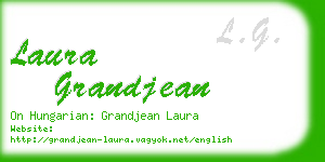 laura grandjean business card